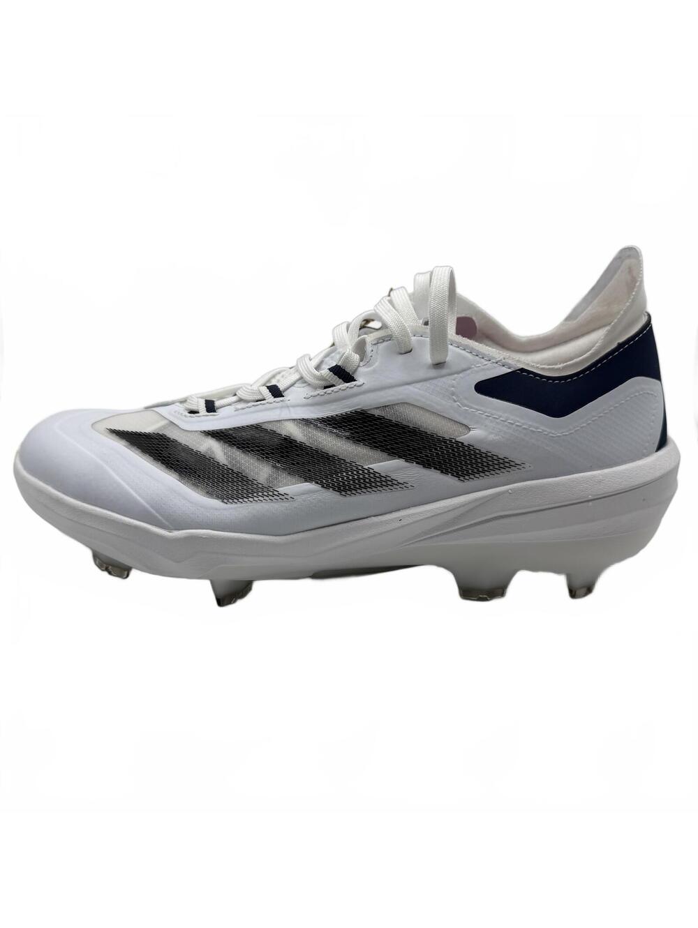 Adidas Adizero Impact TPU Baseball Cleats White Navy Blue IH3461 Men’s Size 8.5 - Picture 8 of 10